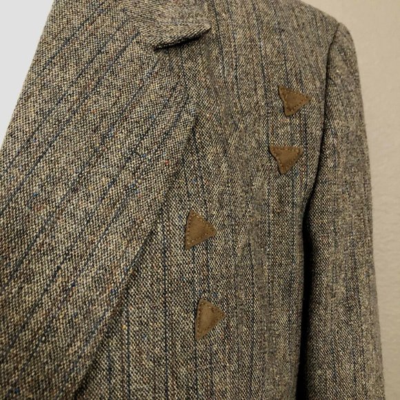 Vintage Mens Western Pioneer Wear Cowboy Blazer Wool Blend Arrow Design … - Picture 4 of 7